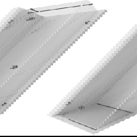 Mexen Lunar T kabina prysznicowa uchylna lewa 140 x 90 cm, transparent, gun metal - 834T-140-090-95-00-L