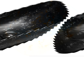 Mexen Rita umywalka nablatowa 45 x 32 cm, czarna kamień - 21084594