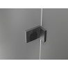 Mexen Lunar-B kabina prysznicowa uchylna lewa 90 x 80 cm, transparent, gun gray szczotkowany - 832-090-080-66-00-L