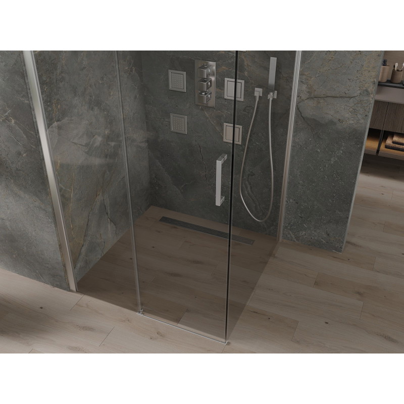Mexen Omega kabina prysznicowa rozsuwana 100 x 100 cm, transparent, chrom - 825-100-100-01-00