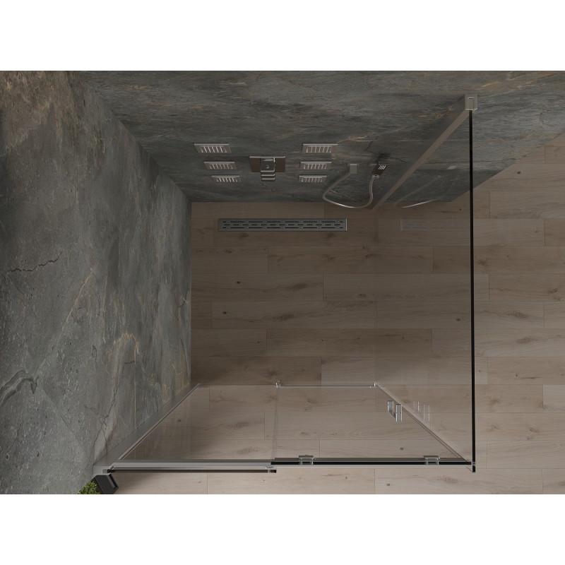 Mexen Omega kabina prysznicowa rozsuwana 100 x 100 cm, transparent, chrom - 825-100-100-01-00