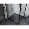 Mexen Apia kabina prysznicowa rozsuwana 90 x 90 cm, transparent, czarna - 840-090-090-70-00