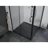 Mexen Apia kabina prysznicowa rozsuwana 100 x 100 cm, transparent, czarna - 840-100-100-70-00
