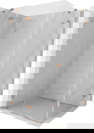 Mexen Lunar kabina prysznicowa uchylna lewa 100 x 80 cm, transparent, miedź szczotkowana - 834-100-080-65-00-L