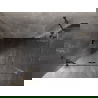 Mexen Lunar kabina prysznicowa uchylna lewa 90 x 80 cm, transparent, gun gray szczotkowany - 834-090-080-66-00-L