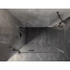 Mexen Lunar kabina prysznicowa uchylna lewa 100 x 80 cm, transparent, gun gray szczotkowany - 834-100-080-66-00-L