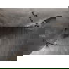 Mexen Lunar kabina prysznicowa uchylna lewa 100 x 100 cm, transparent, gun gray szczotkowany - 834-100-100-66-00-L