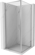 Mexen Exo-B kabina prysznicowa uchylna 95 x 95 cm, transparent, chrom - 817-095-095-01-00