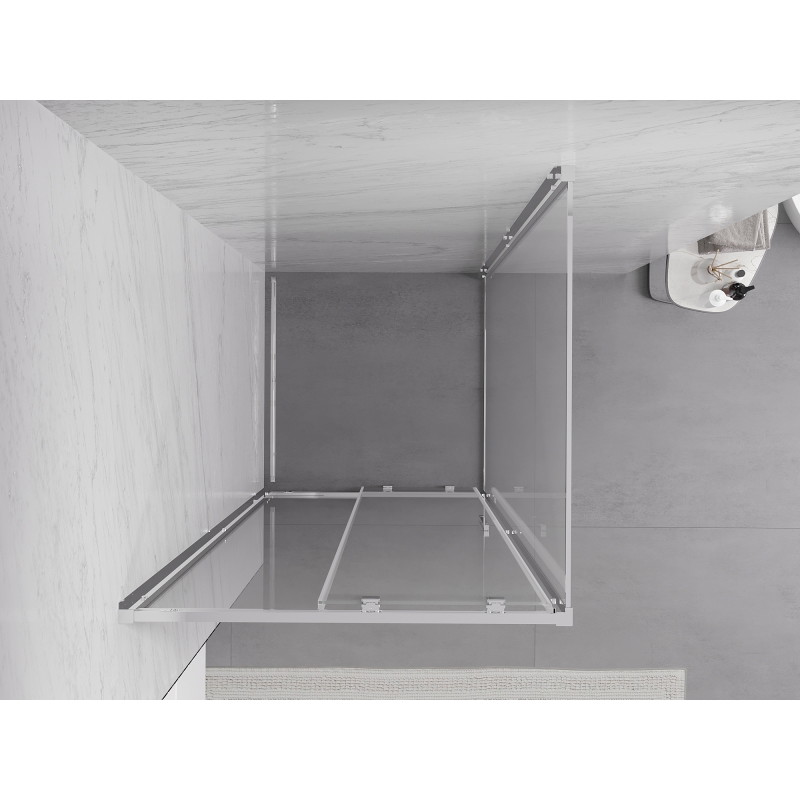 Mexen Exo-S kabina prysznicowa rozsuwana 95 x 95 cm, transparent, chrom - 8151-095-095-01-00