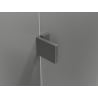Mexen Lunar-B kabina prysznicowa uchylna prawa 80 x 80 cm, transparent, gun gray szczotkowany - 832-080-080-66-00-P
