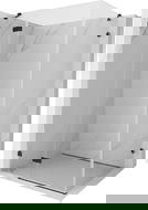 Mexen Lunar kabina prysznicowa uchylna lewa 90 x 80 cm, transparent, czarna - 834-090-080-70-00-L