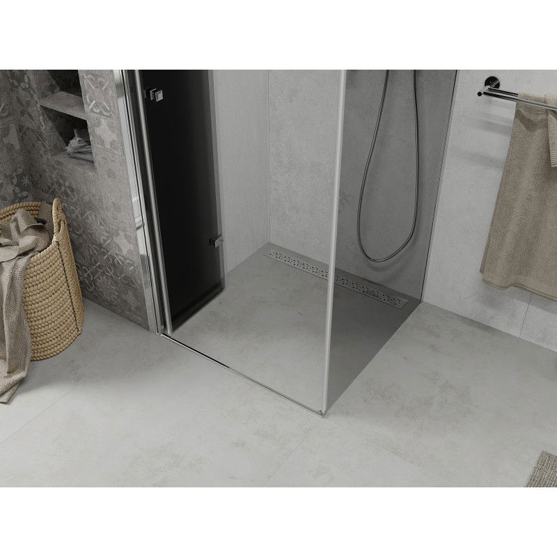Mexen Lima kabina prysznicowa składana 70 x 70 cm, grafit, chrom - 856-070-070-01-40