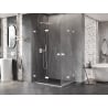 Mexen Lunar-F Duo kabina prysznicowa składana 100 x 95 cm, transparent, biała - 836-100L-095P-20-00