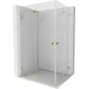 Mexen Lunar-F Duo kabina prysznicowa składana 80 x 70 cm, transparent, złota - 836-080L-070P-50-00
