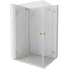 Mexen Lunar-F Duo kabina prysznicowa składana 85 x 80 cm, transparent, złota - 836-085L-080P-50-00