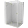 Mexen Lunar-F Duo kabina prysznicowa składana 100 x 95 cm, transparent, złota szczotkowana - 836-100L-095P-55-00