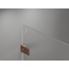 Mexen Lunar-F Duo kabina prysznicowa składana 80 x 80 cm, transparent, różowe złoto - 836-080L-080P-60-00
