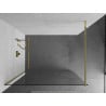 Mexen Kioto ścianka prysznicowa Walk-in 80 x 200 cm, transparent 8 mm, złota - 800-080-101-50-00