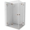 Mexen Lunar-F Duo kabina prysznicowa składana 100 x 95 cm, transparent, różowe złoto - 836-100L-095P-60-00
