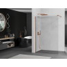 Mexen Kioto ścianka prysznicowa Walk-in 50 x 200 cm, transparent 8 mm, różowe złoto - 800-050-101-60-00