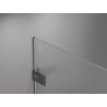 Mexen Lunar-F Duo kabina prysznicowa składana 100 x 80 cm, transparent, gun gray szczotkowany - 836-100L-080P-66-00