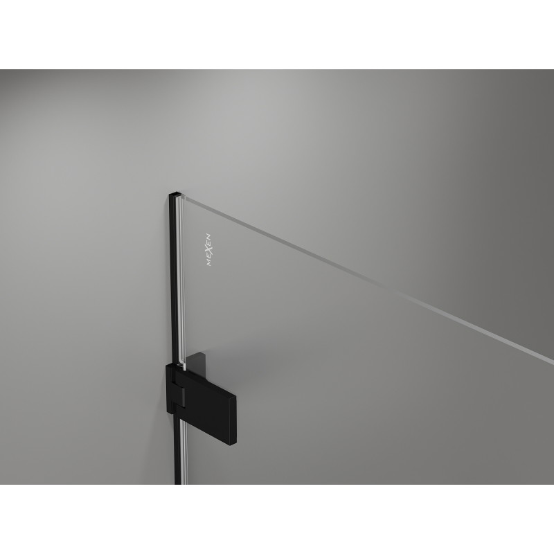 Mexen Lunar-F Duo kabina prysznicowa składana 90 x 80 cm, transparent, czarna - 836-090L-080P-70-00