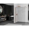Mexen Kioto ścianka prysznicowa Walk-in 160 x 200 cm, transparent 8 mm, różowe złoto - 800-160-101-60-00