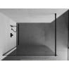Mexen Kioto ścianka prysznicowa Walk-in 50 x 200 cm, transparent 8 mm, czarna - 800-050-101-70-00