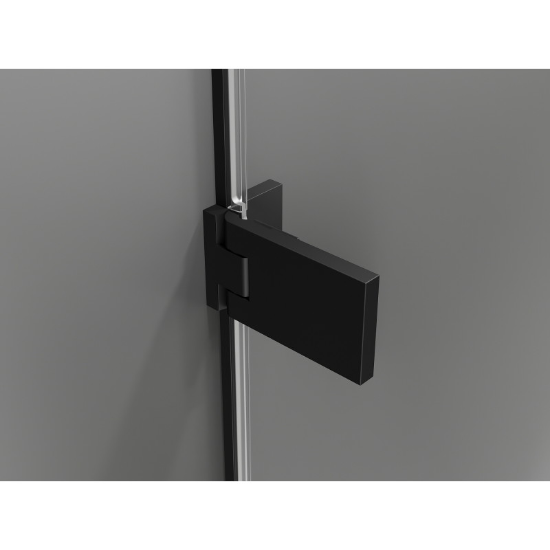 Mexen Lunar-F Duo kabina prysznicowa składana 100 x 95 cm, transparent, czarna - 836-100L-095P-70-00