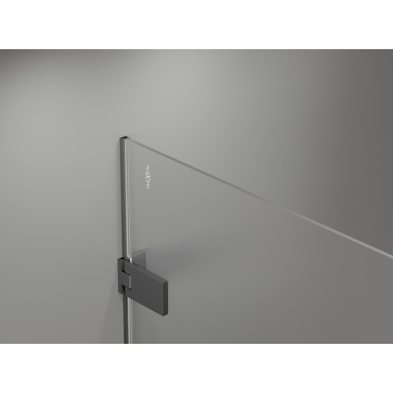 Mexen Lunar-F Duo kabina prysznicowa składana 80 x 80 cm, transparent, gun metal - 836-080L-080P-95-00