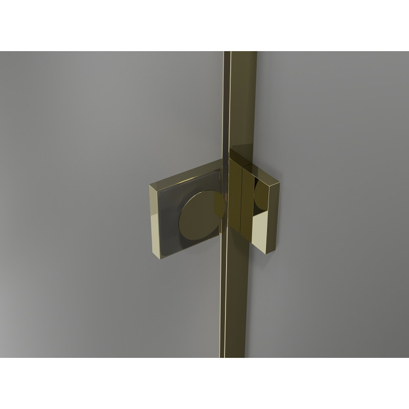 Mexen Lunar T kabina prysznicowa uchylna prawa 120 x 80 cm, transparent, złota - 834T-120-080-50-00-P