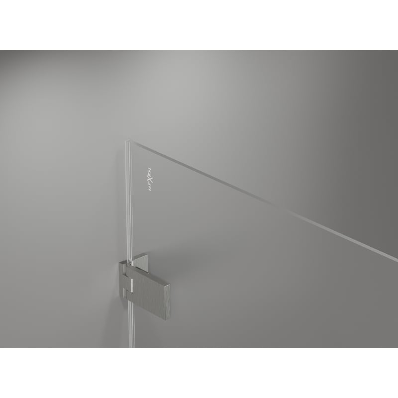 Mexen Lunar-F Duo kabina prysznicowa składana 85 x 70 cm, transparent, nikiel szczotkowany - 836-085L-070P-97-00