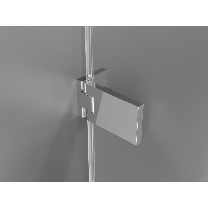 Mexen Lunar-F kabina prysznicowa składana lewa 80 x 80 cm, transparent, chrom - 836-080-080-01-00-L
