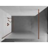 Mexen Kioto ścianka prysznicowa Walk-in 90 x 200 cm, szron 8 mm, różowe złoto - 800-090-101-60-30