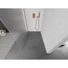 Mexen Kioto ścianka prysznicowa Walk-in 90 x 200 cm, szron 8 mm, różowe złoto - 800-090-101-60-30