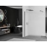 Mexen Kioto ścianka prysznicowa Walk-in 90 x 200 cm, szron 8 mm, czarna - 800-090-101-70-30
