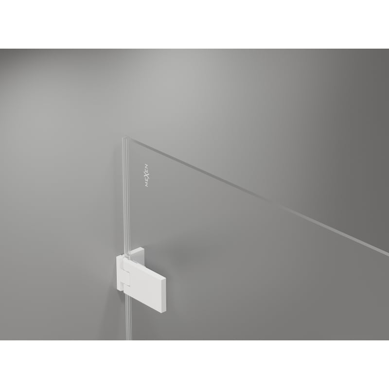 Mexen Lunar-F kabina prysznicowa składana lewa 85 x 80 cm, transparent, biała - 836-085-080-20-00-L