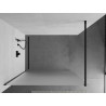 Mexen Kioto ścianka prysznicowa Walk-in 120 x 200 cm, szron 8 mm, czarna - 800-120-101-70-30