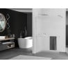 Mexen Kioto+ ścianka prysznicowa z półką Walk-in 80 x 200 cm, szron, chrom - 800-080-121-01-30