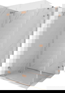 Mexen Lunar-F kabina prysznicowa składana lewa 90 x 80 cm, transparent, miedź szczotkowana- 836-090-080-65-00-L