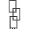 Mexen Grid grzejnik łazienkowy dekoracyjny 870 x 360 mm, 209 W, antracyt - W215-0870-360-00-66