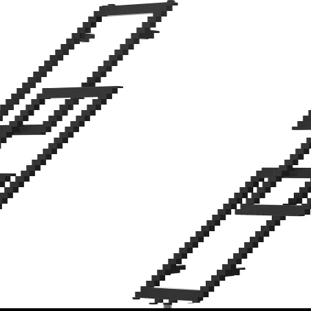 Mexen Grid grzejnik łazienkowy dekoracyjny 870 x 360 mm, 209 W, czarny - W215-0870-360-00-70