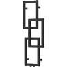 Mexen Grid grzejnik łazienkowy dekoracyjny 870 x 360 mm, 209 W, czarny - W215-0870-360-00-70