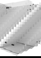 Mexen Lunar-F kabina prysznicowa składana lewa 90 x 80 cm, transparent, czarna - 836-090-080-70-00-L