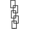 Mexen Grid grzejnik łazienkowy dekoracyjny 1360 x 390 mm, 349 W, czarny - W215-1360-390-00-70