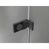 Mexen Lunar-F kabina prysznicowa składana lewa 95 x 90 cm, transparent, gun metal - 836-095-090-95-00-L