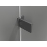Mexen Lunar-F kabina prysznicowa składana lewa 95 x 90 cm, transparent, gun metal - 836-095-090-95-00-L