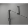 Mexen Lunar-F kabina prysznicowa składana lewa 95 x 90 cm, transparent, gun metal - 836-095-090-95-00-L