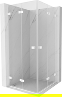 Mexen Lunar-F Duo kabina prysznicowa składana 95 x 95 cm, transparent, biała - 836-095L-095P-20-00