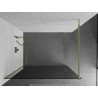 Mexen Kioto ścianka prysznicowa Walk-in 70 x 200 cm, grafit 8 mm, złota - 800-070-101-50-40